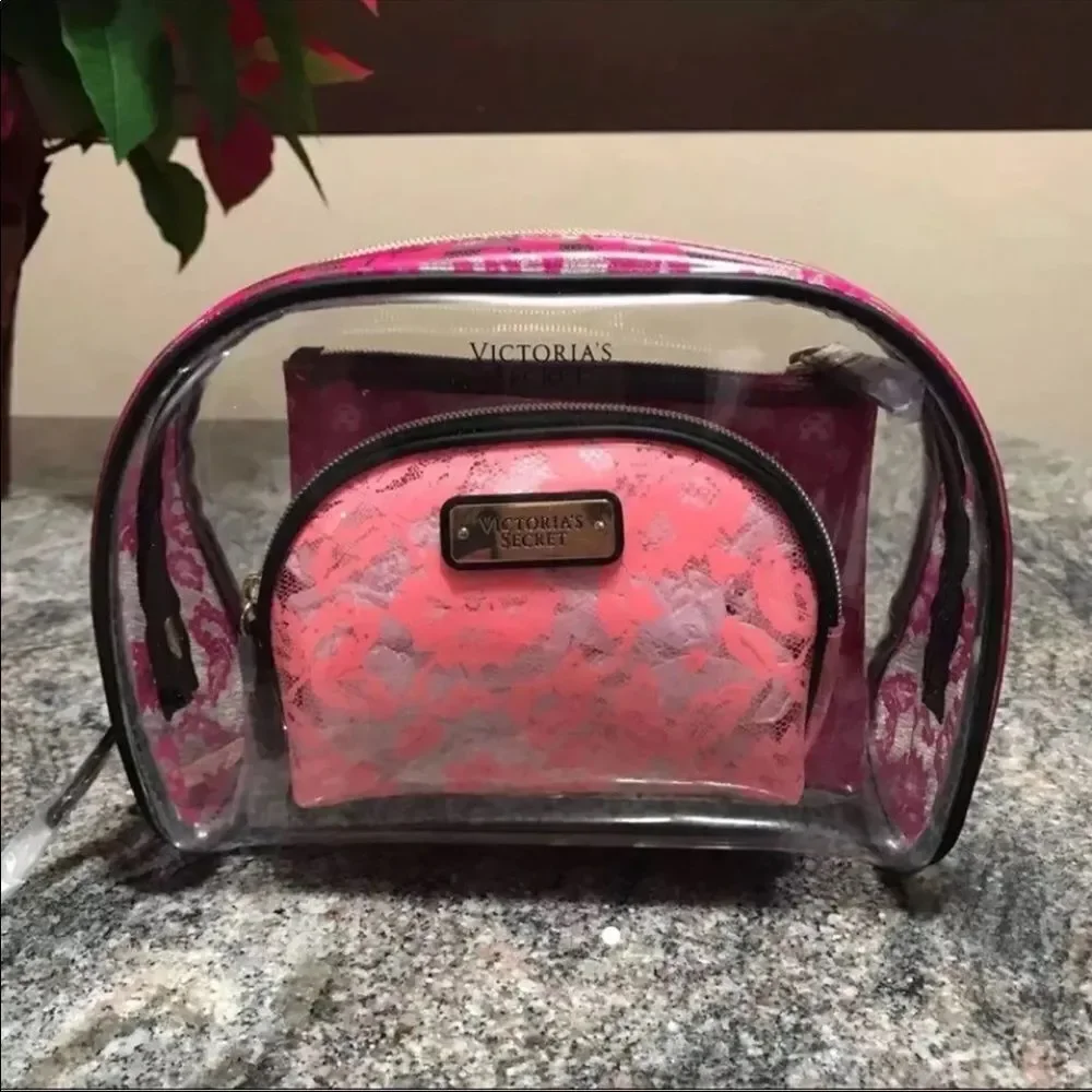 Victoria’s Secret set of 3 make up cosmetic bags new